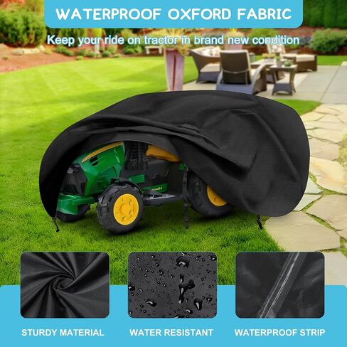 Kids Ride On Toy Tractor Cover, 70" x 28" x 26" Outdoor Waterproof Cover | Fit for Kids Electric Tractor with Trailer, All Weather Protection, 420D Oxford Fabric, Windproof Buckles in Kuwait