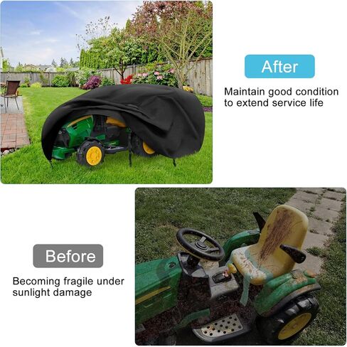 Kids Ride On Toy Tractor Cover, 70" x 28" x 26" Outdoor Waterproof Cover | Fit for Kids Electric Tractor with Trailer, All Weather Protection, 420D Oxford Fabric, Windproof Buckles in Kuwait