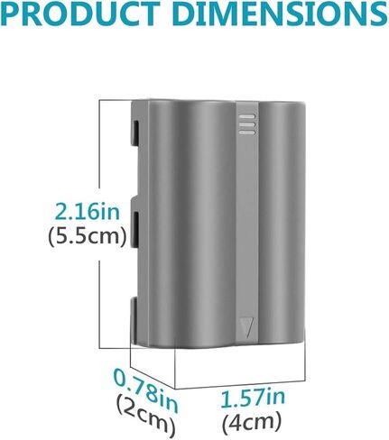 Big Mike's BM Premium EN-EL3e Battery Replacement for Nikon D50, D70, D70s, D80, D90, D100, D200, D300, D300S, D700, MH-18, MH-18a, MH-19, MB-D200, MB-D10 Cameras in Kuwait