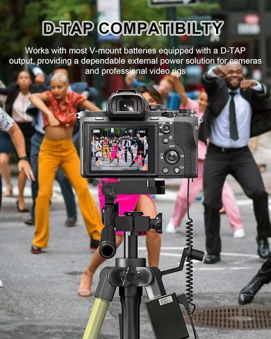 D-TAP Dummy Battery for Sony NP-FZ100, Fully Decoded Camera Power Adapter Compatible with Sony A7 V/A7 IV/ A7S III/ A7R V/ FX3/ FX30/ A6700/ ZV-E1 for Video Recording, Filmmaking & Livestream in Kuwait