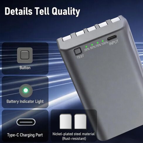 7000mAh Rechargeable Battery Compatible with Steahlt Cam Trail Camera Flashback, Deceptor MAX, Fusion MAX and Connect MAX - Power Indicator Light & Type-C Fast Charging (1-Pack) in Saudi Arabia