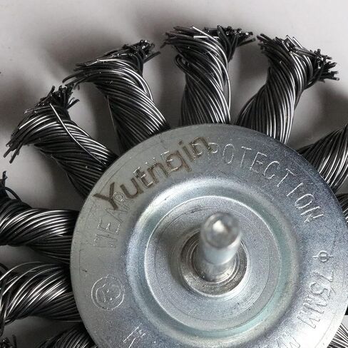 3PCS 3 Inch Knotted Wire Wheel Brushes Kit for Drill with 1/4-Inch Shank,Twist Brush Set Perfect for Rust Removal, Corrosion and Paint,Wire Wheels for Power-Operated Grinders in Kuwait