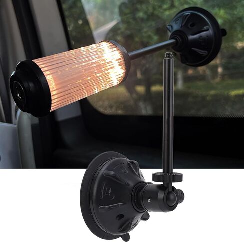 TOPINCN Camping Flashlight Holder, Portable Camp Lamp Stand with Suction Cup, 360 Degree Adjustable Metal Outdoor Light Bracket for Outdoor Activities Camping Vlogging Fishing in Kuwait