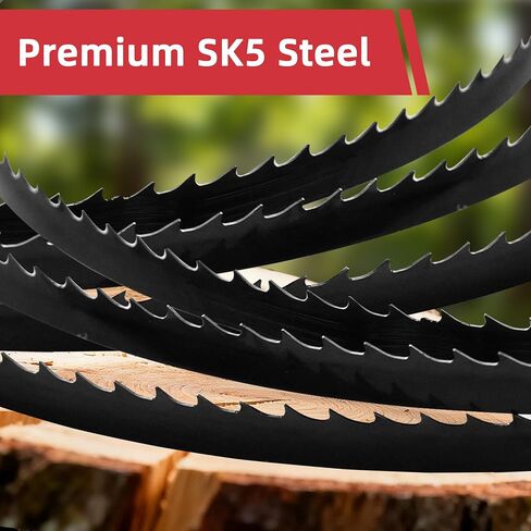 62 Inch Band Saw Blades 1/4 in x 6 TPI, SK5 Steel, for 9 in Band Saws, 1 Pk | Hardened Teeth, Smooth Curved & Straight Cuts, Woodworking Replacement Blade Fits Ryobi Grizzly Craftsman & Powertec in Kuwait