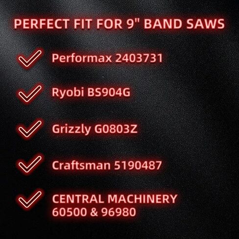 62 Inch Band Saw Blades 1/4 in x 6 TPI, SK5 Steel, for 9 in Band Saws, 1 Pk | Hardened Teeth, Smooth Curved & Straight Cuts, Woodworking Replacement Blade Fits Ryobi Grizzly Craftsman & Powertec in Kuwait