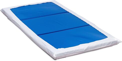 Rollee Pollee Preschool Nap Mats for Daycare or Classroom, Standard Size 24 x 48 x 2 Inches, White, 6-Pack in Kuwait