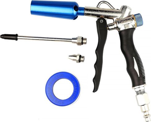 YOTOO 2-Way Air Blow Gun kit with Adjustable Air Flow, Extended Nozzle, High Flow Nozzle and 1/4" NPT Female Quick Plug in Kuwait