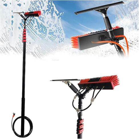 Telescopic Cleaning Brush Kit with Squeegee for Extended Reach and Versatile Use(Size 7.2M) in Kuwait