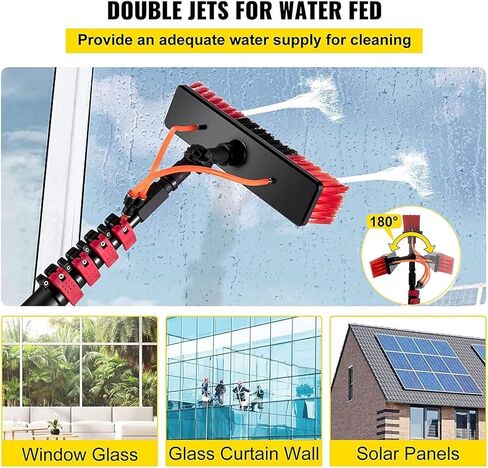 Telescopic Cleaning Brush Kit with Squeegee for Extended Reach and Versatile Use(Size 7.2M) in Kuwait