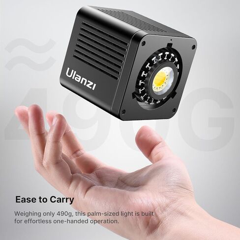 Ulanzi L023 40W Pro LED Video Light w Built-in 3400mAh Battery & PD Fast Charging, Portable Overlock 50W Cob Light, Handheld Bicolor 2500K-6000K Continuous Output Lighting with 8 Scenes for Video in Kuwait