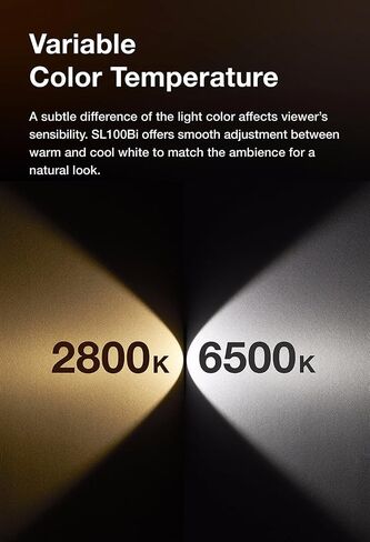 Godox SL100D LED Video Light,100W 5600K 32100Lux @1M CRI 96+TLCI 97 | +Bowens Mount Continuous Output Lighting,8 FX Effects 0-100% Brightness Studio Light, Multiple Control Methods in Kuwait