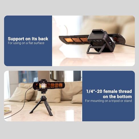 JJC 35mm Slide and Film Digitizing LED Backlight with 10-Level Brightness | CRI 95+, 6700K, Holds 35mm Film Strips & Mounted Slides, with Kickstand & 1/4" Screw Hole, for Negatives Scanning in Kuwait