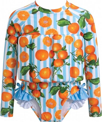 Toddler Girls' One-Piece Swimsuit with Built-in Buoyancy Swimsuit Float in Kuwait