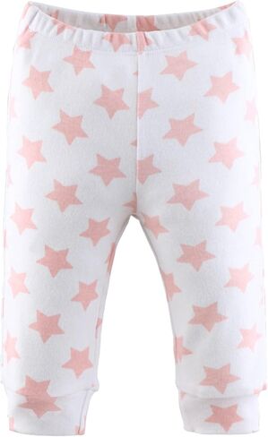 The Peanutshell 5 Pack Baby Girl Pants Set - 100% Cotton Toddler Pants for 0-24 Months Clothes for Toddlers & Babies - Flower in Kuwait