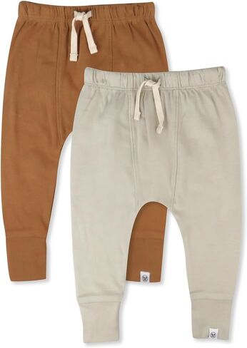 Multipack Honest Pants Joggers Pull on 100% Organic Cotton for Infant Baby and Toddler, Boys, Girls, Unisex in Kuwait
