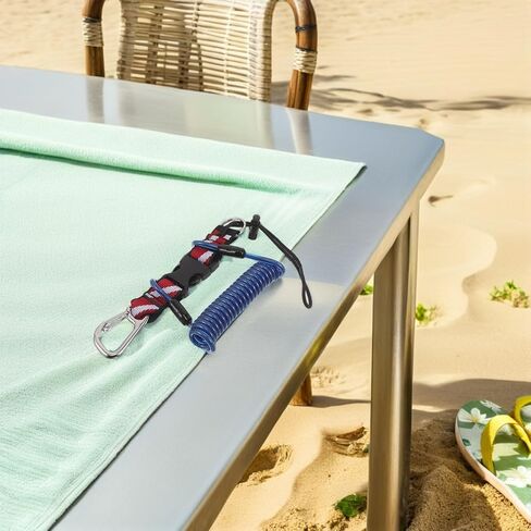 Retractable Scuba Diving Lanyard for Dive Lights and Cameras with Quick Release Buckle Stainless Steel and TPU Material, Universal Equipment Compatibility for Diving Scenarios in Kuwait