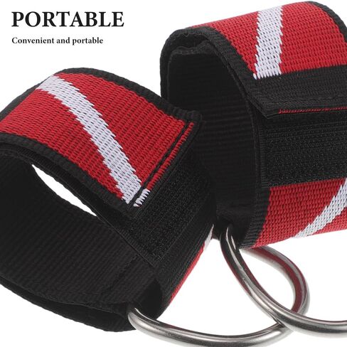 2pcs Adjustable Scuba Diving Wrist Strap with Stainless Steel D Ring and Nylon Webbing, Comfortable Fit Diving Gear Holder for Underwater Flashlight and Lights, for Boating in Kuwait