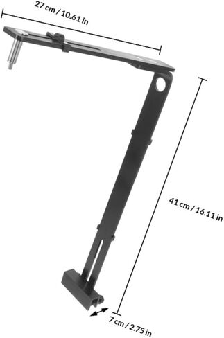 POPETPOP 2pcs Fish Tank Lamp Bracket Aquarium Light Stand Made of Sturdy Aluminium Alloy with Strong Bearing Capacity and Easy to Use Design, for Supporting Aquarium Lights on Glass Panels in Kuwait