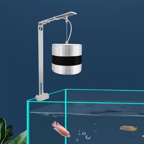 POPETPOP 2pcs Fish Tank Lamp Bracket Aquarium Light Stand Made of Sturdy Aluminium Alloy with Strong Bearing Capacity and Easy to Use Design, for Supporting Aquarium Lights on Glass Panels in Kuwait