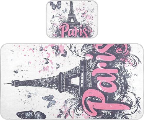 The Eiffel Tower and The Butterfly Cooling Baby Toddler Mattress 28" x 52" Breathable Pads for beds for Kids, Adult in Kuwait