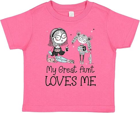inktastic Aunt and Niece - My Great Aunt Loves Me Toddler T-Shirt in Kuwait