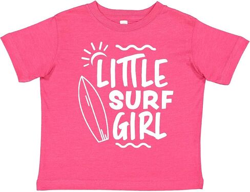 inktastic Little Surf Girl with Surfboard Toddler T-Shirt in Kuwait