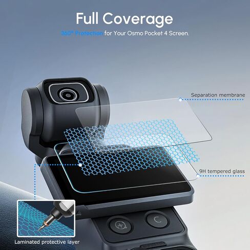 STARTRC PHOTO Carrying Case for DJI Osmo Pocket 4/3 with Tempered Glass Screen Protector in Kuwait