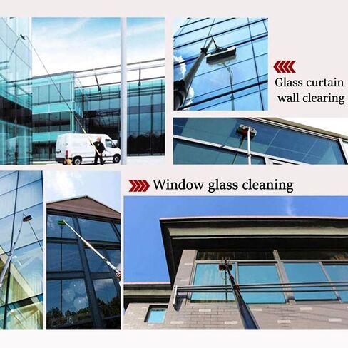 30FT Solar Panel Cleaning Brush Kit, Fed Window Cleaner for Efficient PV Panel Washing, Extendable 9M Reach, Essential Solar Maintenance Tool in Kuwait