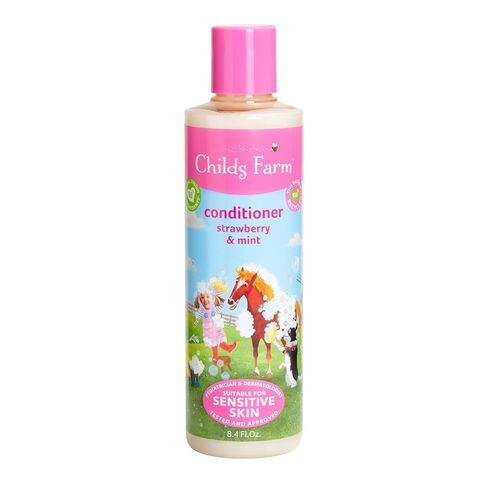 Childs Farm, Kids Hair Conditioner for Dry, Sensitive Skin & Scalp, Strawberry & Organic Mint, Conditions & Nourishes, Vegan, Cruelty-Free, 8.4 Fl Oz in Kuwait