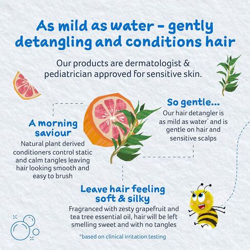 Childs Farm, Kids Hair Detangler, Grapefruit & Organic Tea Tree, Suitable for Dry, Sensitive & Eczema-prone Skin, 4.2 Fl Oz in Kuwait