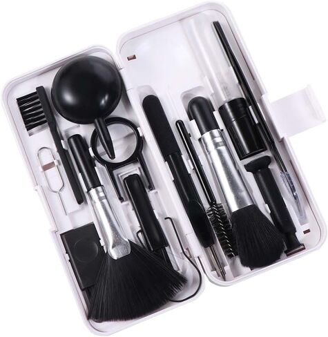 19-in-1 Universal Cleaning Kit for Computer Keyboard, Phone, Tablet and Camera Screen with Keycap Puller and Phone Holder in Kuwait