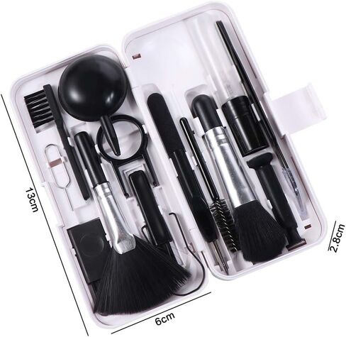 19-in-1 Universal Cleaning Kit for Computer Keyboard, Phone, Tablet and Camera Screen with Keycap Puller and Phone Holder in Kuwait
