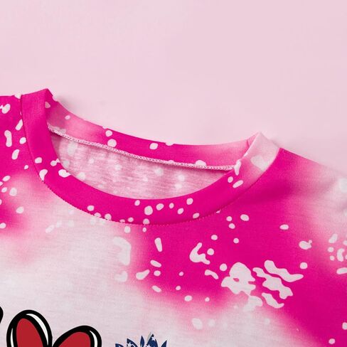 Betadog Kids Tie Dye T-Shirt,Children Hippies Senior Tie Dye Tee Tshirt for Boys Girls Independence Day Clothes in Kuwait