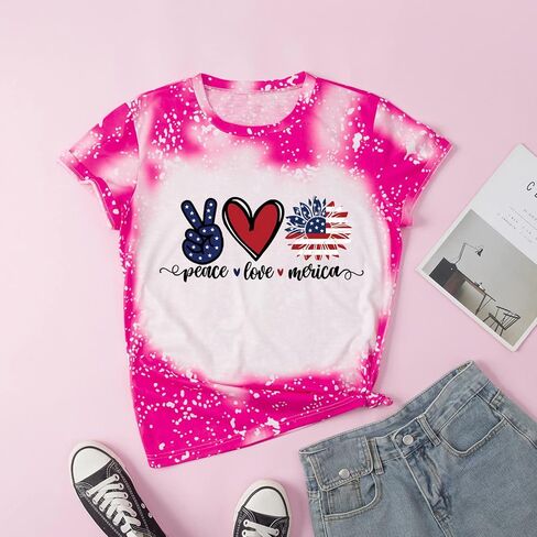 Betadog Kids Tie Dye T-Shirt,Children Hippies Senior Tie Dye Tee Tshirt for Boys Girls Independence Day Clothes in Kuwait
