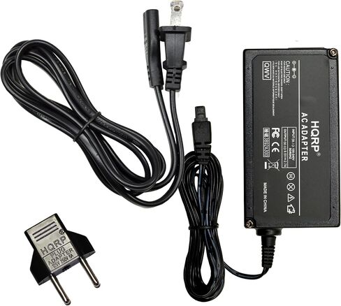 HQRP Replacement CA-560 AC Adapter/Power Supply Compatible with Canon ZR10, ZR20, ZR25MC, ZR30MC, ZR40, ZR45MC, ZR50MC Digital Camcorder - (incl. USA Plug & Euro Adapter) in Kuwait