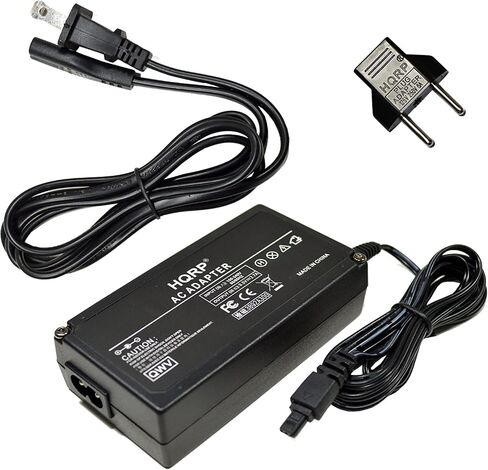 HQRP Replacement CA-560 AC Adapter/Power Supply Compatible with Canon ZR10, ZR20, ZR25MC, ZR30MC, ZR40, ZR45MC, ZR50MC Digital Camcorder - (incl. USA Plug & Euro Adapter) in Kuwait
