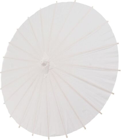 Kids Paper Parasol, Elegant White DIY Paper Umbrellas for Decoration and Art, Perfect for Parties and Photography, and, 1 Unit in Kuwait