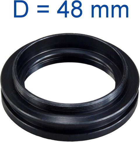 AmScope A94D48 48mm Thread Ring Light Adapter | All metal adapter Ring light can be mount on a circular groove with thumb screws in Kuwait