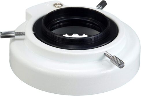AmScope A94D48 48mm Thread Ring Light Adapter | All metal adapter Ring light can be mount on a circular groove with thumb screws in Kuwait