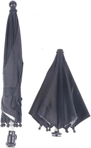Camera Umbrella with Hot Shoe Interface for Sun Protection and Light Diffusion for Outdoor Photography Compatible with DSLR and for camcorder in Kuwait