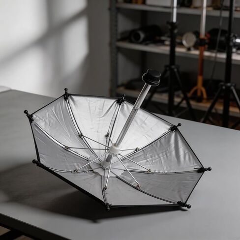 Camera Umbrella with Hot Shoe Interface for Sun Protection and Light Diffusion for Outdoor Photography Compatible with DSLR and for camcorder in Kuwait