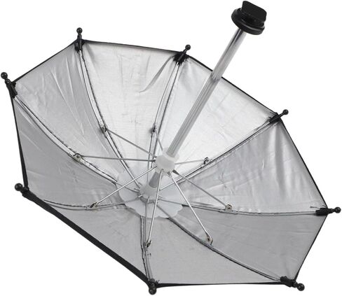 Camera Umbrella with Hot Shoe Interface for Sun Protection and Light Diffusion for Outdoor Photography Compatible with DSLR and for camcorder in Kuwait