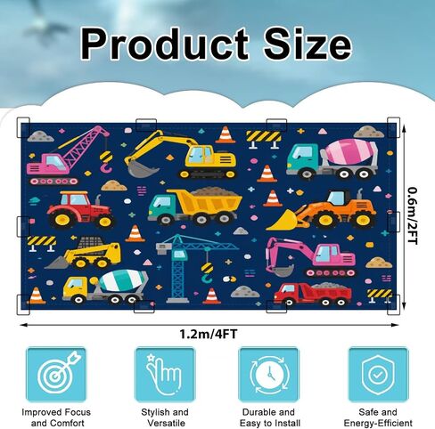 6 Pack Light Covers for Ceiling Lights Magnetic Fluorescent Light Covers for Classroom Childish seamless building equipment Creative kids for fabric textile Ceiling Lamp Shade for Home Office School in Kuwait