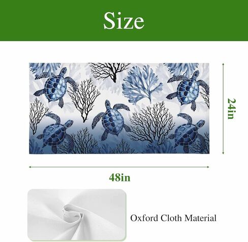 Fluorescent Light Covers, Coastal Sea Turtles Magnetic Light Covers for Ceiling Lights, Summer Coral Ocean Beach Gradient Blue Fluorescent Ceiling Shade for Classroom Bedroom Office 4x2Ft x 3PCS in Kuwait