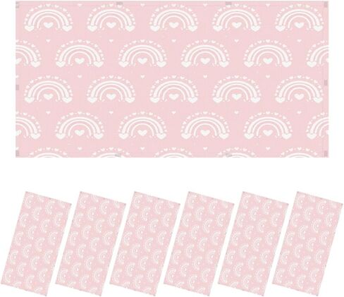 6 Pack Light Covers for Ceiling Lights Magnetic Fluorescent Light Covers for Classroom Kids hand drawn seamless pink pastel rainbows Summer for baby design Ceiling Lamp Shade for Home Office School in Kuwait