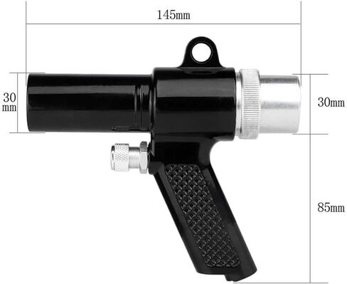 Pneumatic Vacuum Cleaner, Air Blower, Compressor, Cordless with Suction Function and Interchangeable Nozzles for Household, Car, and Industry, Metal PVC in Kuwait