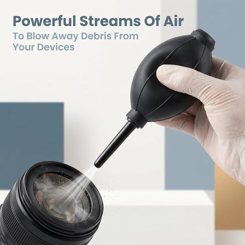Soft Tip Manual Air Blower Bulb Blower Pump Dust Cleaner Blaster | Silicone, Fit for Watch, Keyboard, Cameras Lens Cleaning, Long Nozzle in Kuwait