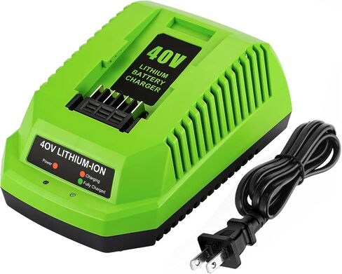 40V Charger Replacement for Greenworks 40V Battery Charger 29482 Compatible with Batteries 29462 29472 in Kuwait