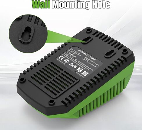 40V Charger Replacement for Greenworks 40V Battery Charger 29482 Compatible with Batteries 29462 29472 in Kuwait