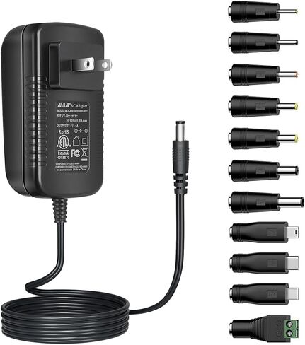5V 4A DC Power Supply Adapter,AC 100V-240V to DC 5 Volt 4Amp Power Cord for Raspberry Pi 4, UL Listed (5V4A+11 Tips) in Kuwait